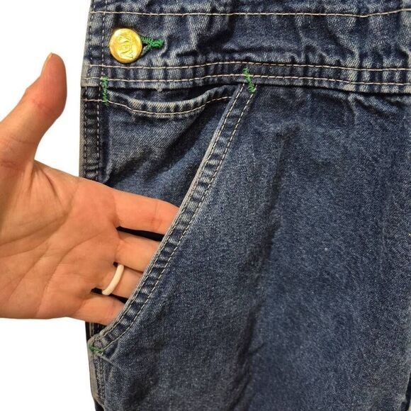 Key Imperial Aristocrat Unisex Medium Wash Blue Cotton Denim Overalls Bibs - Picture 9 of 16